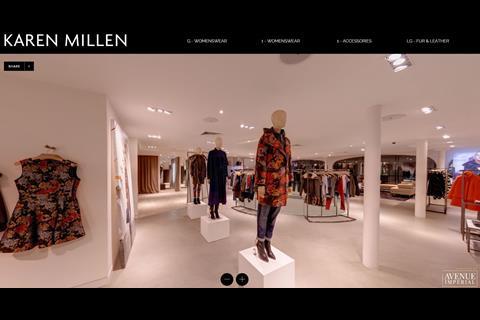 Premium fashion retailer Karen Millen has launched a virtual version of its recently opened Knightsbridge flagship store.